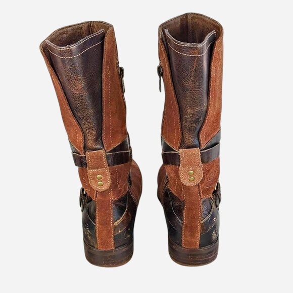 UGG Deanna Boots Chocolate Brown Suede Leather Shearling Lined Mid-Calf l Size 8 - Picture 7 of 8